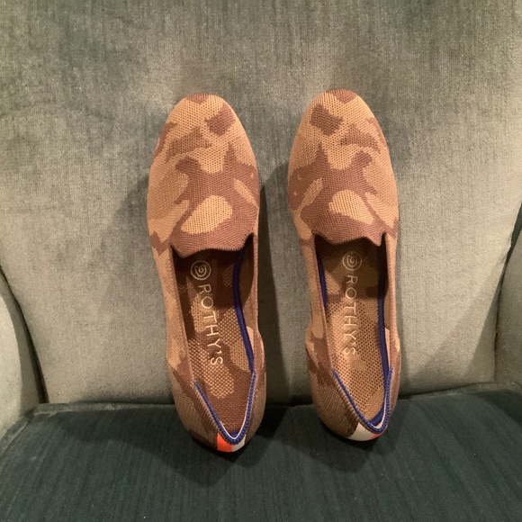 Rothys Mink Camo Loafers - Picture 1 of 5